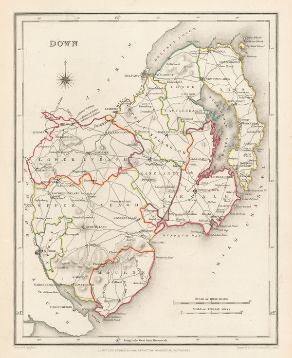 Samuel Lewis, Down, 1850