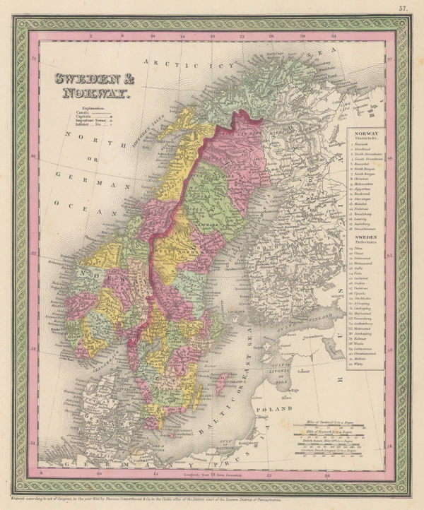Samuel Augustus Mitchell, Sweden and Norway, 1850