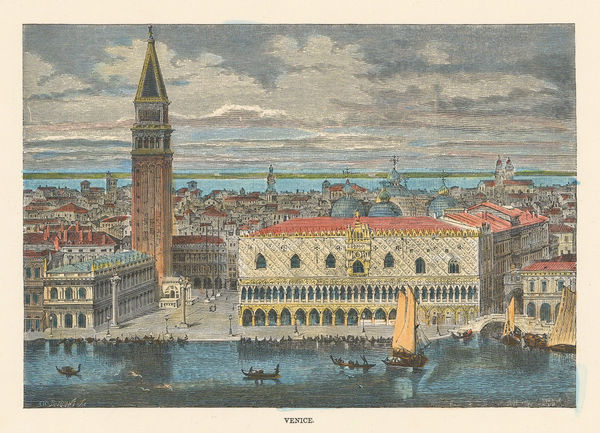 Jean Jacques Élisée Reclus, Italy - Venice, Piazza San Marco, 1894