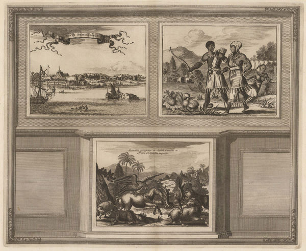 Pieter van der Aa, Early view of New York City, 1715