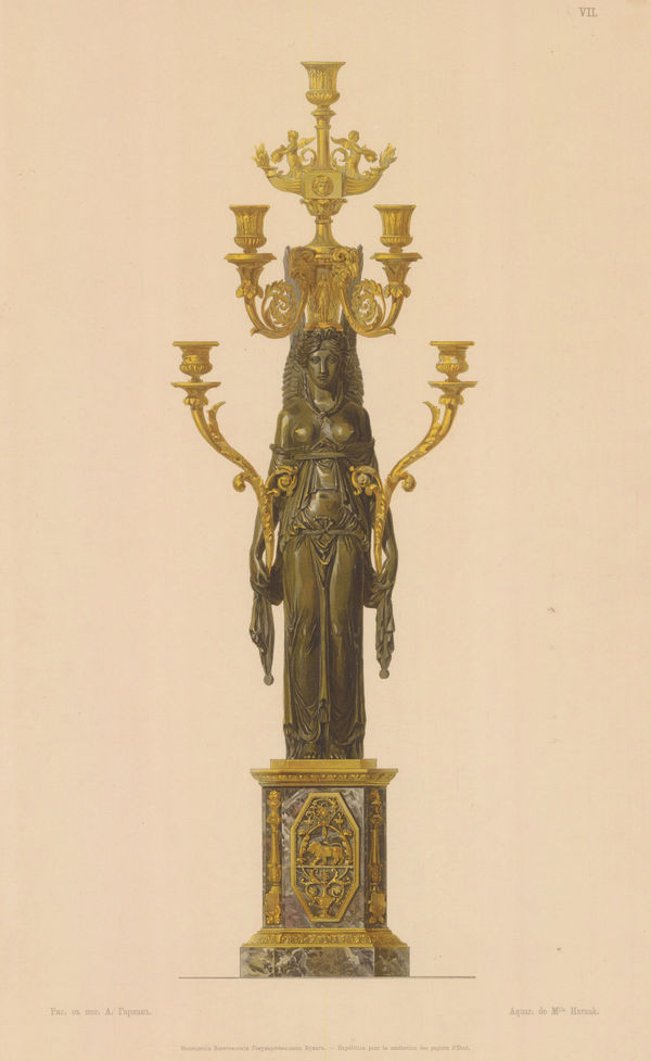 Sabaneeff & Wyllie, Furniture - Candelabra, Imperial Collection, 1908 c.
