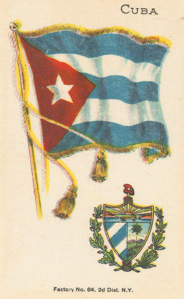 Nebo Cigarettes, Flags - Cuba, 1908 c