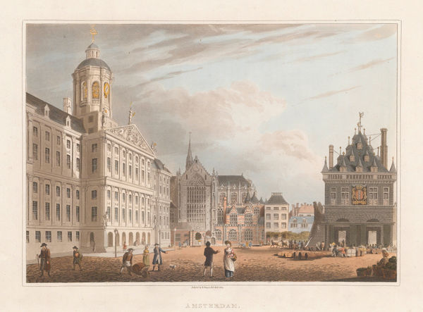 Robert Bowyer, Netherlands - Amsterdam, Dam Square, 1814