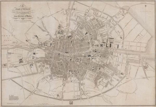 James Kirkwood & Sons, A Plan of Dublin with the latest Improvements, 1828