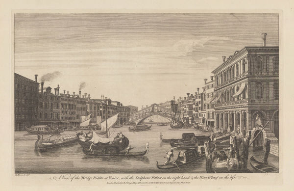 Robert Sayer, Italy - Venice, Rialto Bridge, 1774