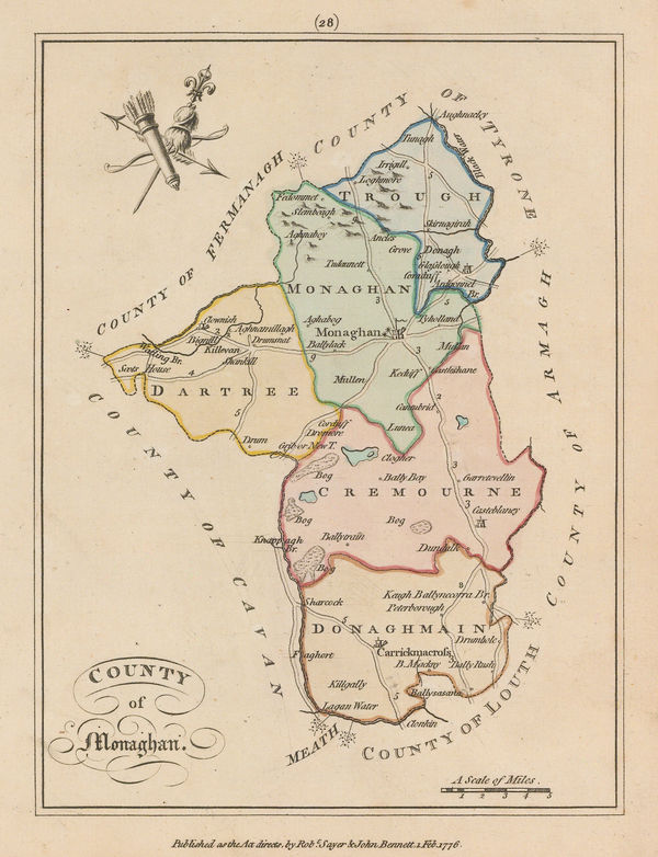 Sayer & Bennett, County Monaghan, 1776