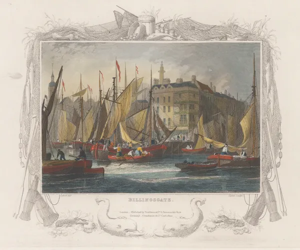 William Tombleson, London - Billingsgate Market, 1845