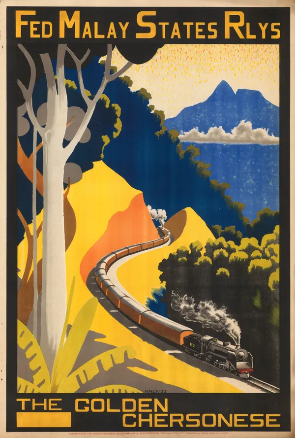 Federated Malay States Rlwy, Malay States - The Golden Chersonese, 1933