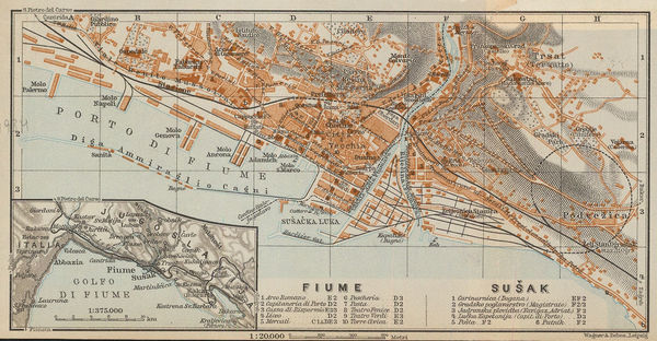 Karl Baedeker, Rijeka, Croatia, 1934
