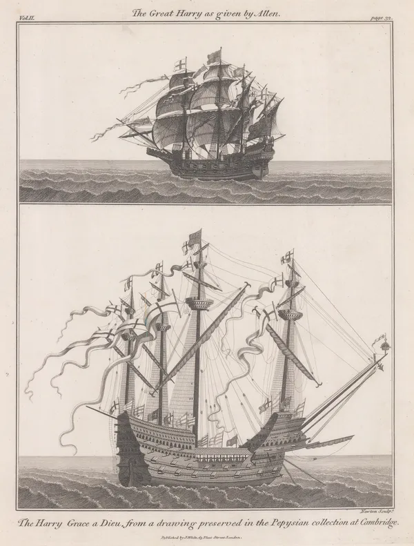 John Charnock, Royal Navy - Great Harry c1546, 1802 c.