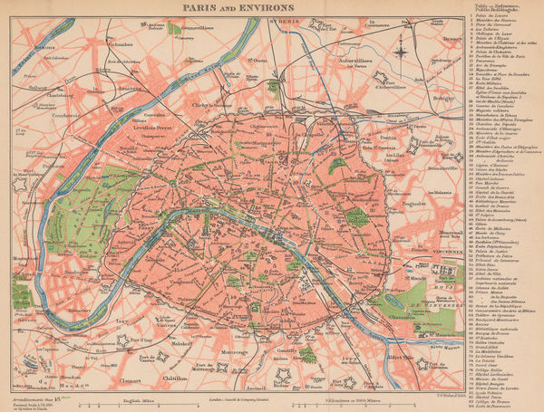 Cassell & Co., Paris and Environs, 1895 (c.)