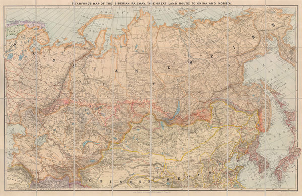Edward Stanford, Trans-Siberian Railway, 1917