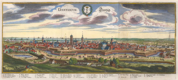 Matthäus Merian, Poland - Danzig (Gdansk), 1652