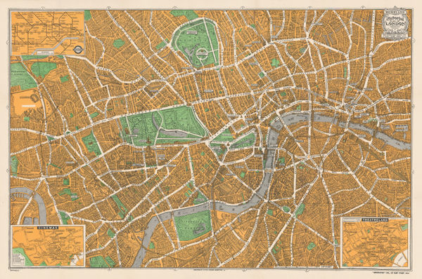 Geographia Ltd., Pictorial Map of London, 1936 c.