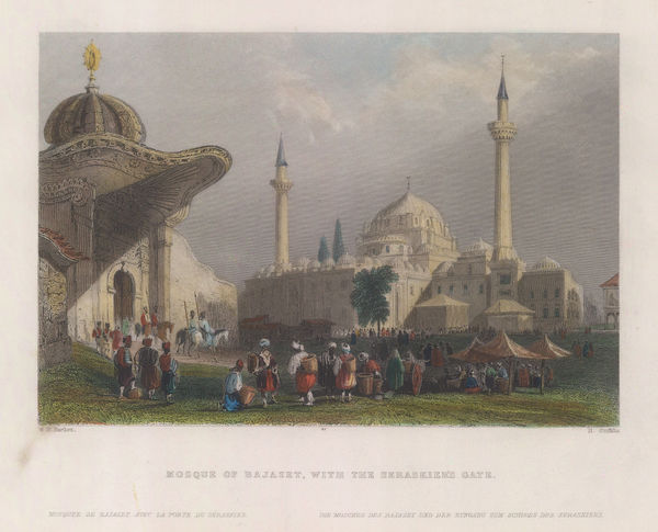 William Bartlett, Turkey - Istanbul / Constantinople, Mosque of Bajazet, 1839