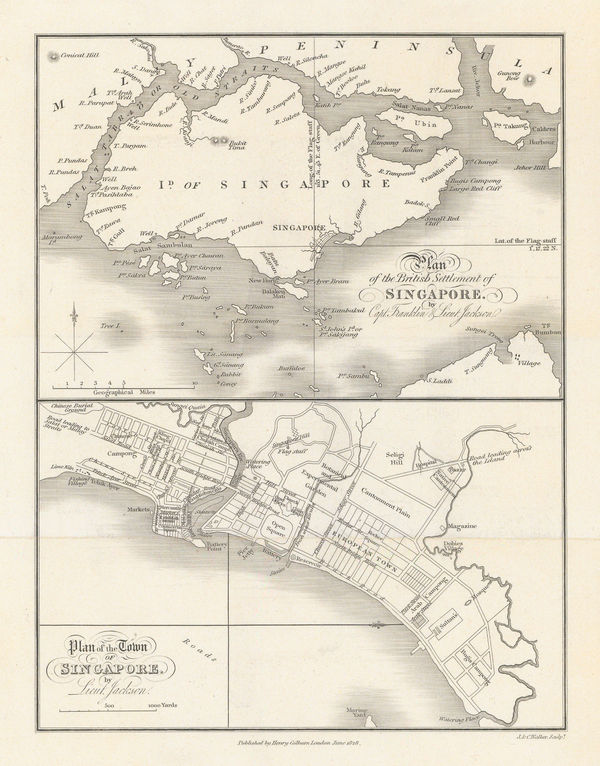Philip Jackson, Plan of the British Settlement of Singapore, 1828