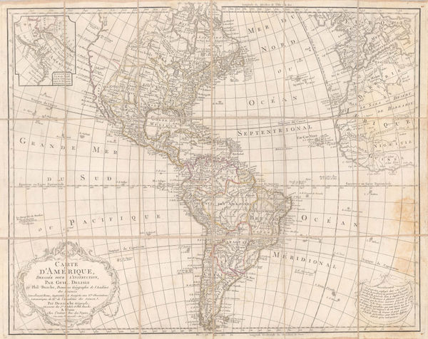 J.C. & J.A. Dezauche, Carte d'Amerique, 1801