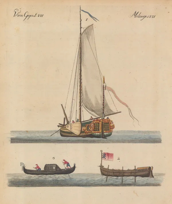 Friedrich Justin Bertuch, Ships - Boat Types, 1798