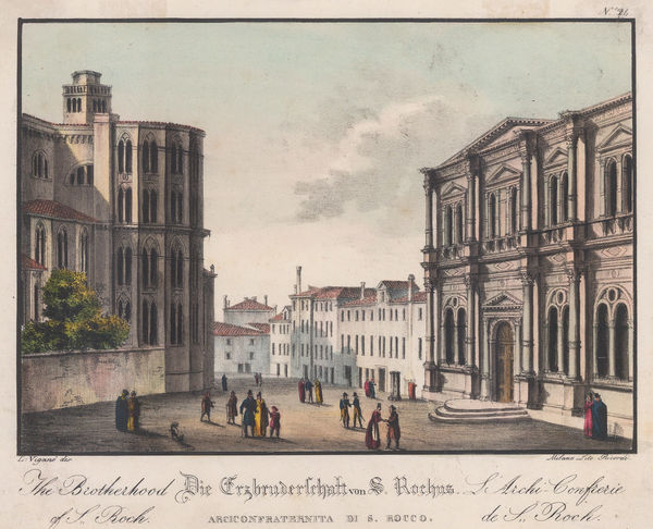 V.L. Vigano, Italy - Venice, Campo San Rocco, 1850