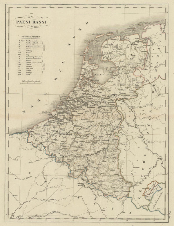 Giovanni Marieni, Netherlands, Belgium and Luxembourg, 1833