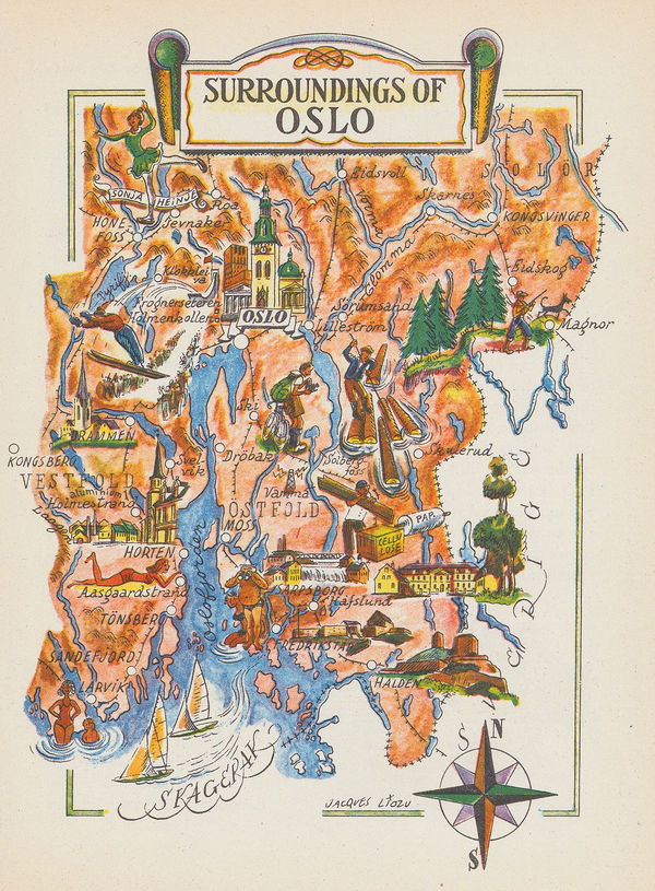 Dore Ogrizek, Surroundings of Oslo, 1952