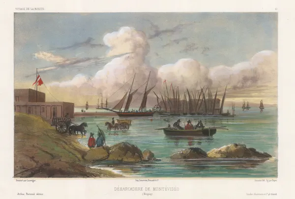 Auguste-Nicolas Vaillant, Uruguay - Montevideo, 1850 c.