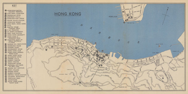 Edward Stanford, P&O Ports of Call - Hong Kong, 1930 (c.)