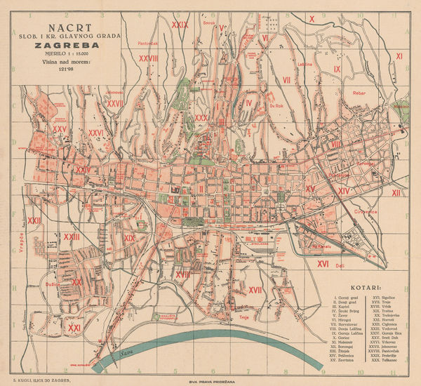 S. Kugli, Zagreb, 1929