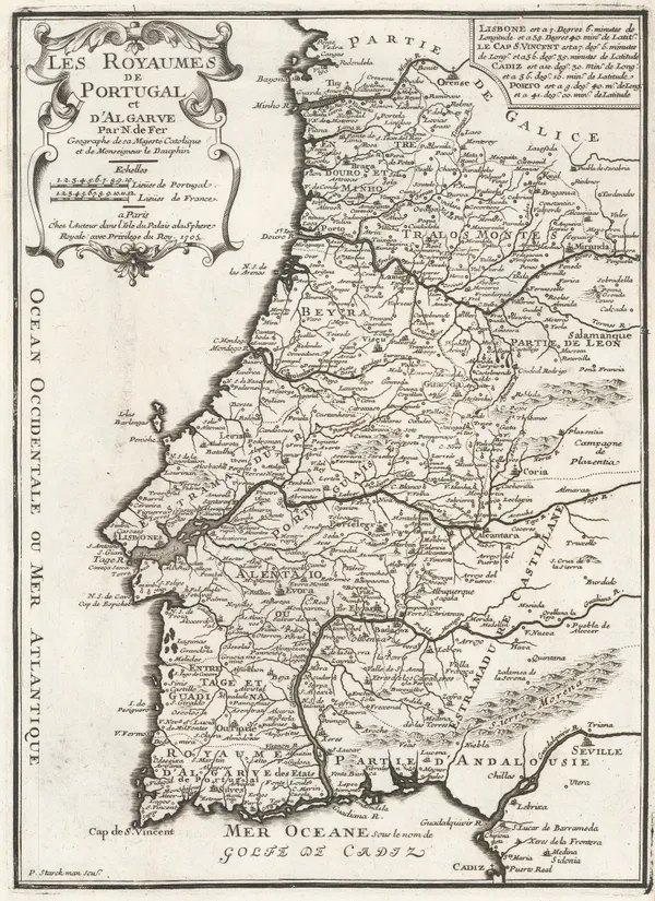 Nicolas de Fer, Portugal, 1705