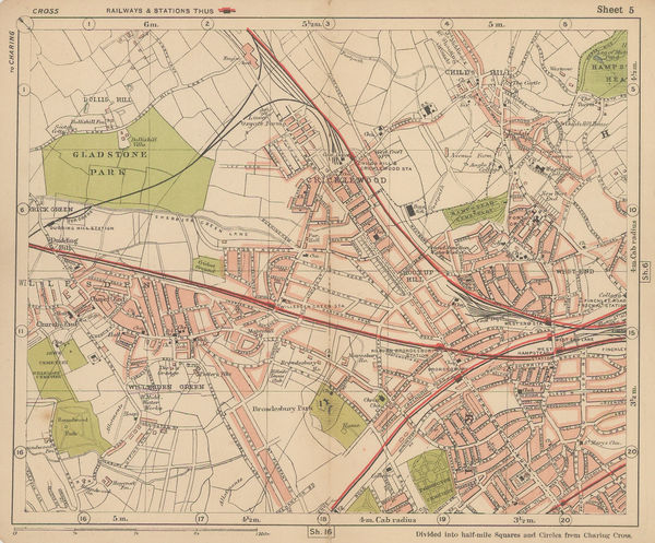 George W. Bacon, Hampstead, Willesden, Finchley and Paddington, 1910 c.