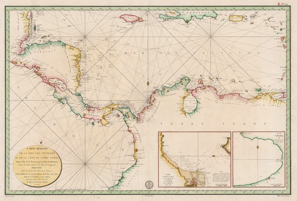 Depot de la Marine, Central America and Northern South America, 1813