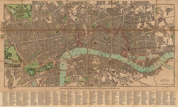 Edward Mogg, Mogg's New Plan of London, 1845 c.