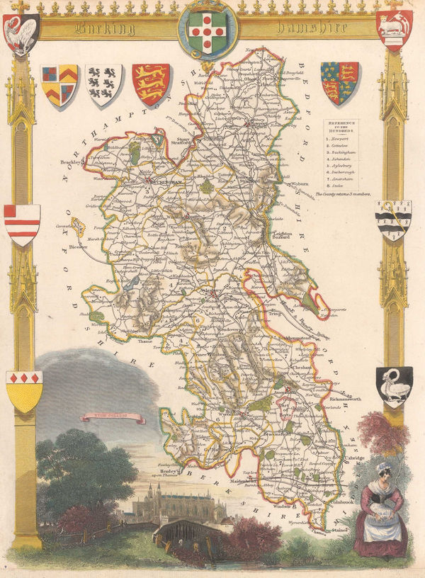 Thomas Moule, Buckinghamshire, 1840 c.