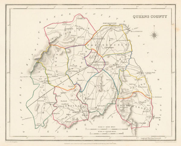 Samuel Lewis, Laois (Queen's County), 1850