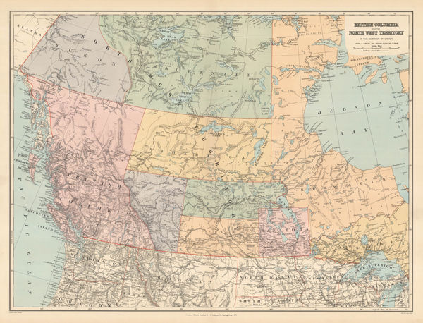 Edward Stanford, Western Canada, 1898