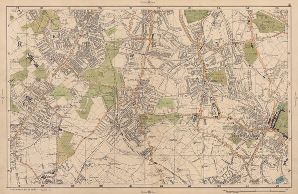 George W. Bacon, Tooting, Dulwich & Streatham, 1900