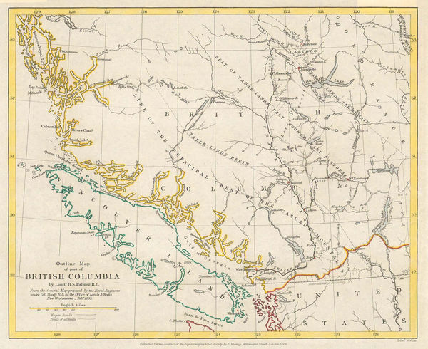 Royal Geographical Society (RGS), Vancouver Island & British Columbia, 1864