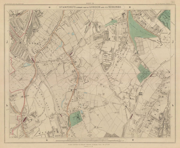 Edward Stanford, Dulwich, Herne Hill, Forest Hill & Peckham Rye, 1877