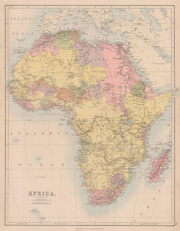 A. & C. Black, Africa, 1884