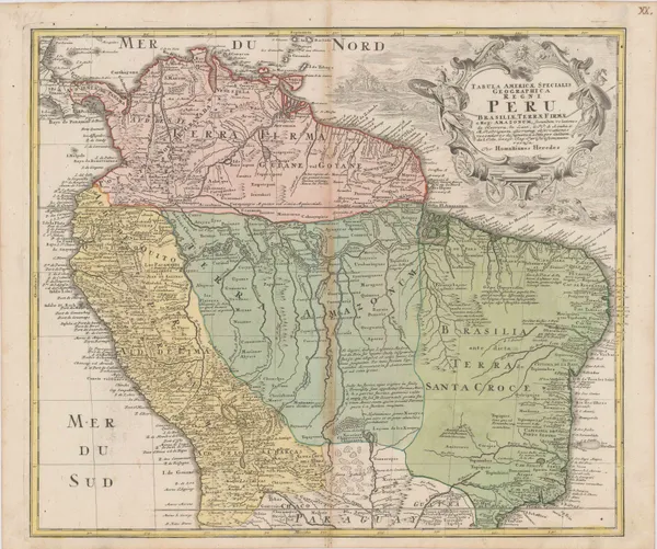Homann Heirs, Northern South America, 1733