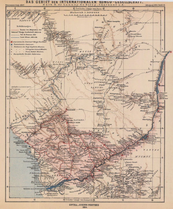 Justus Perthes, Exploration by the International Congo Society, 1884