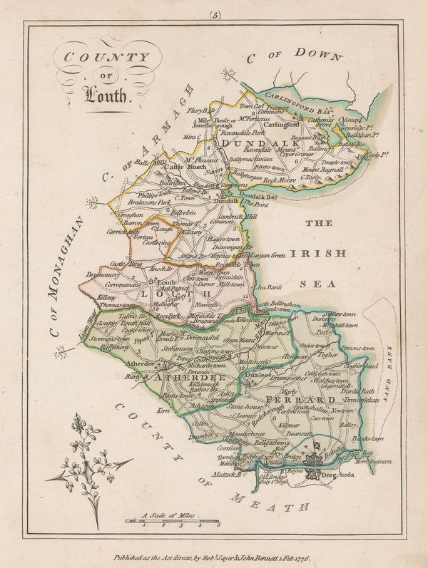 Sayer & Bennett, County Louth, 1776