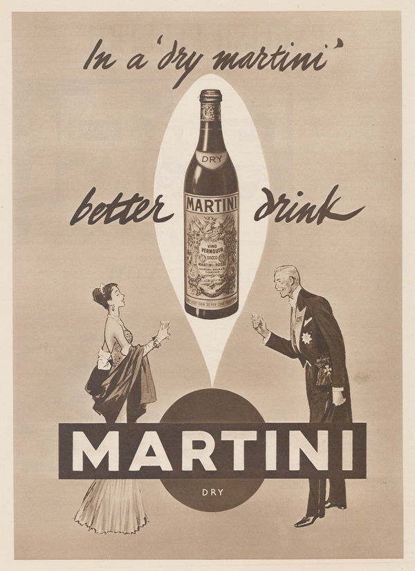 Illustrated London News (ILN), Vermouth - In a Dry Martini, 1954