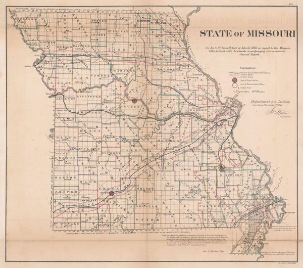 General Land Office (GLO), Missouri, 1866