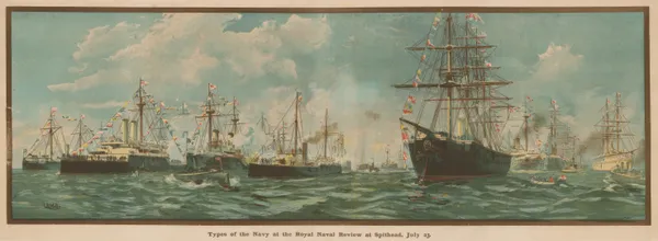 Illustrated London News (ILN), Royal Navy Review, 1897