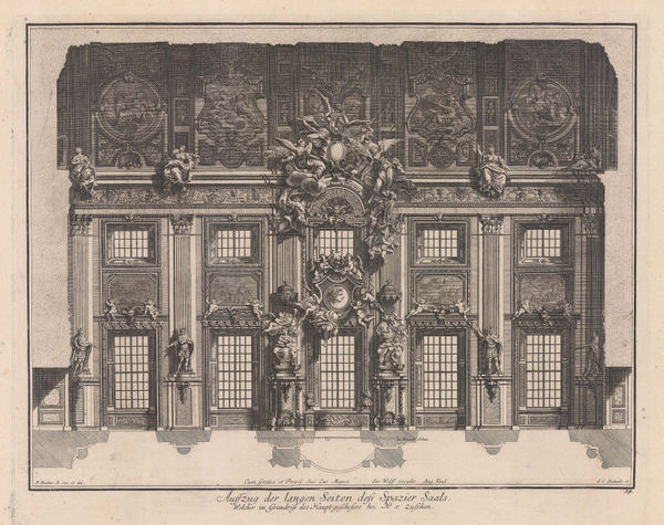 Paul Decker, Interiors - Baroque Wall Design, 1711
