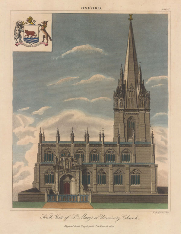 John Wilkes, Oxford University - St Mary's or University Church, 1815