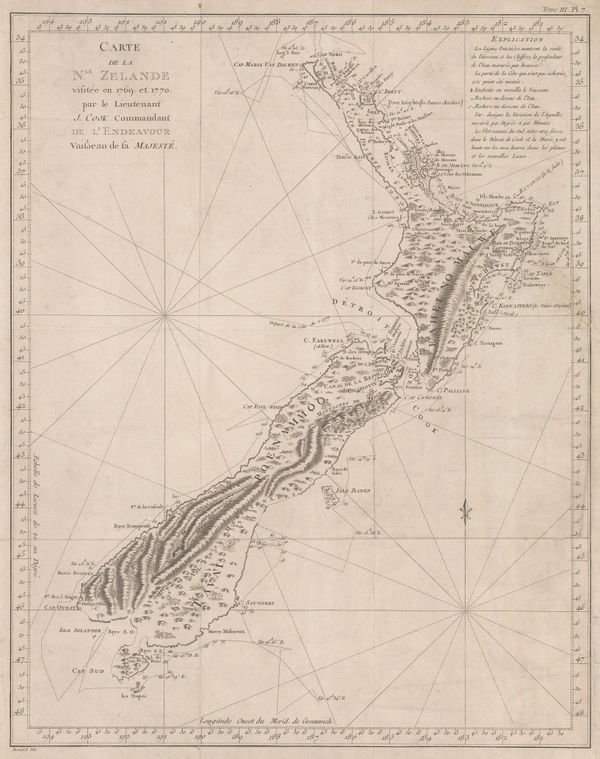 Capt. James Cook, New Zealand, 1774
