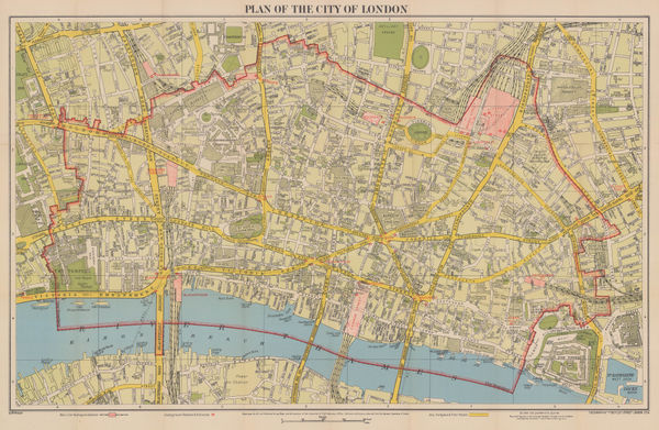 Geographia Ltd., Plan of the City of London, 1948 c.