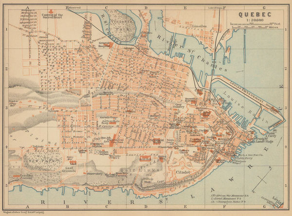 Karl Baedeker, Quebec City, 1905 c.